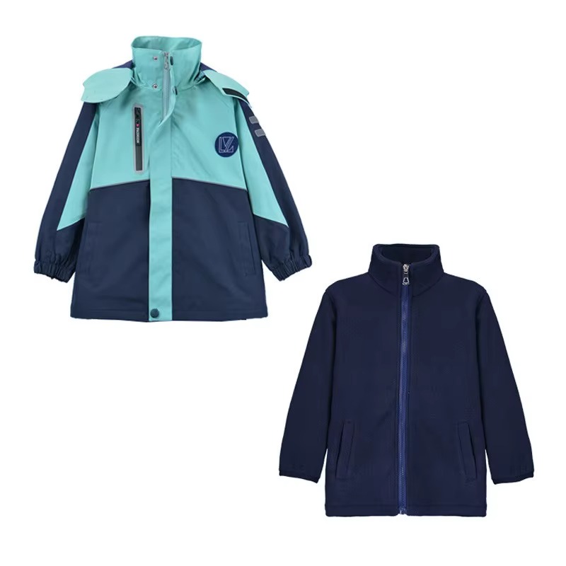 Two-Piece School Uniform Jacket System | Customizable Outerwear for Educational Institutions