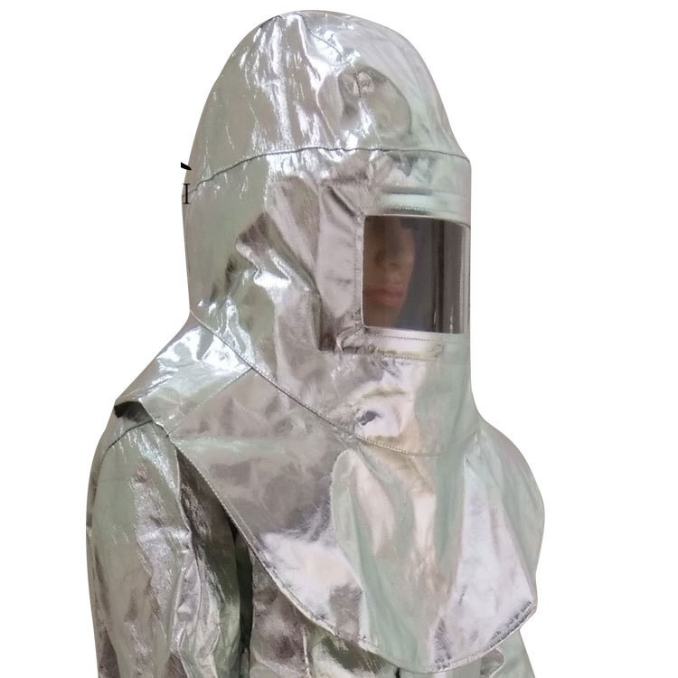 Aluminum Foil Fireproof Helmet with Transparent Visor