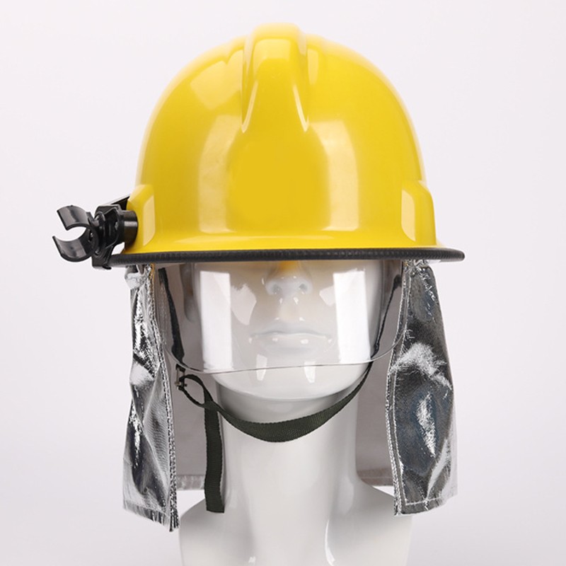 Yellow Fire Korean-Style Helmet with Aluminum Foil