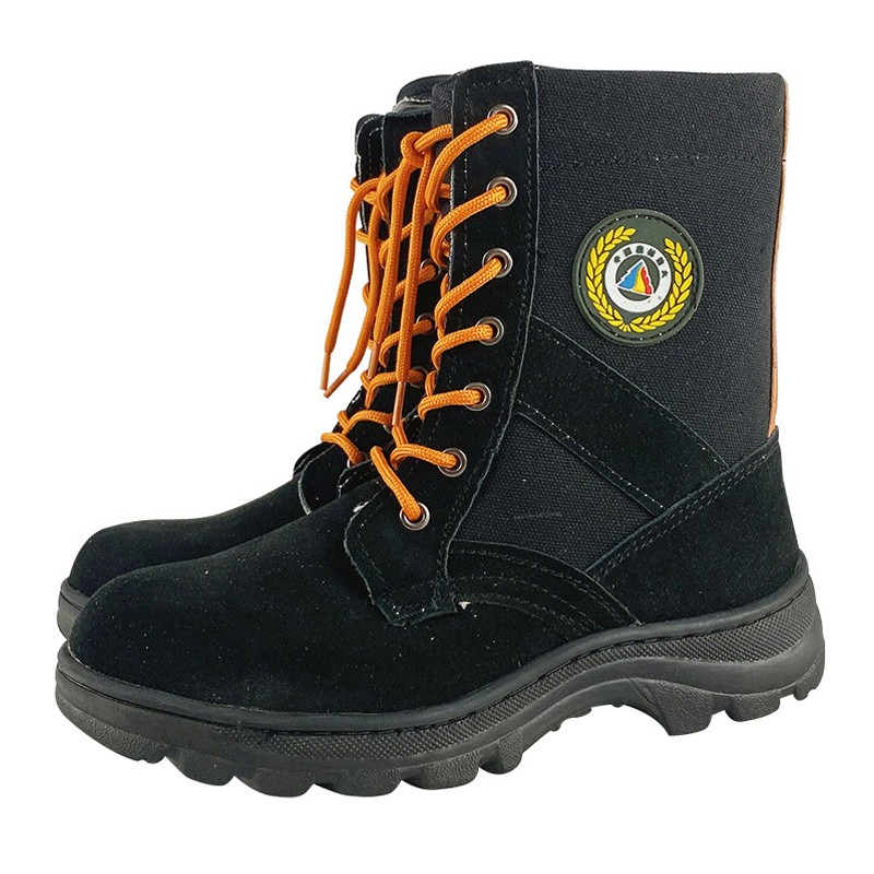 Logo Printing Slip Resistant Fire Boots
